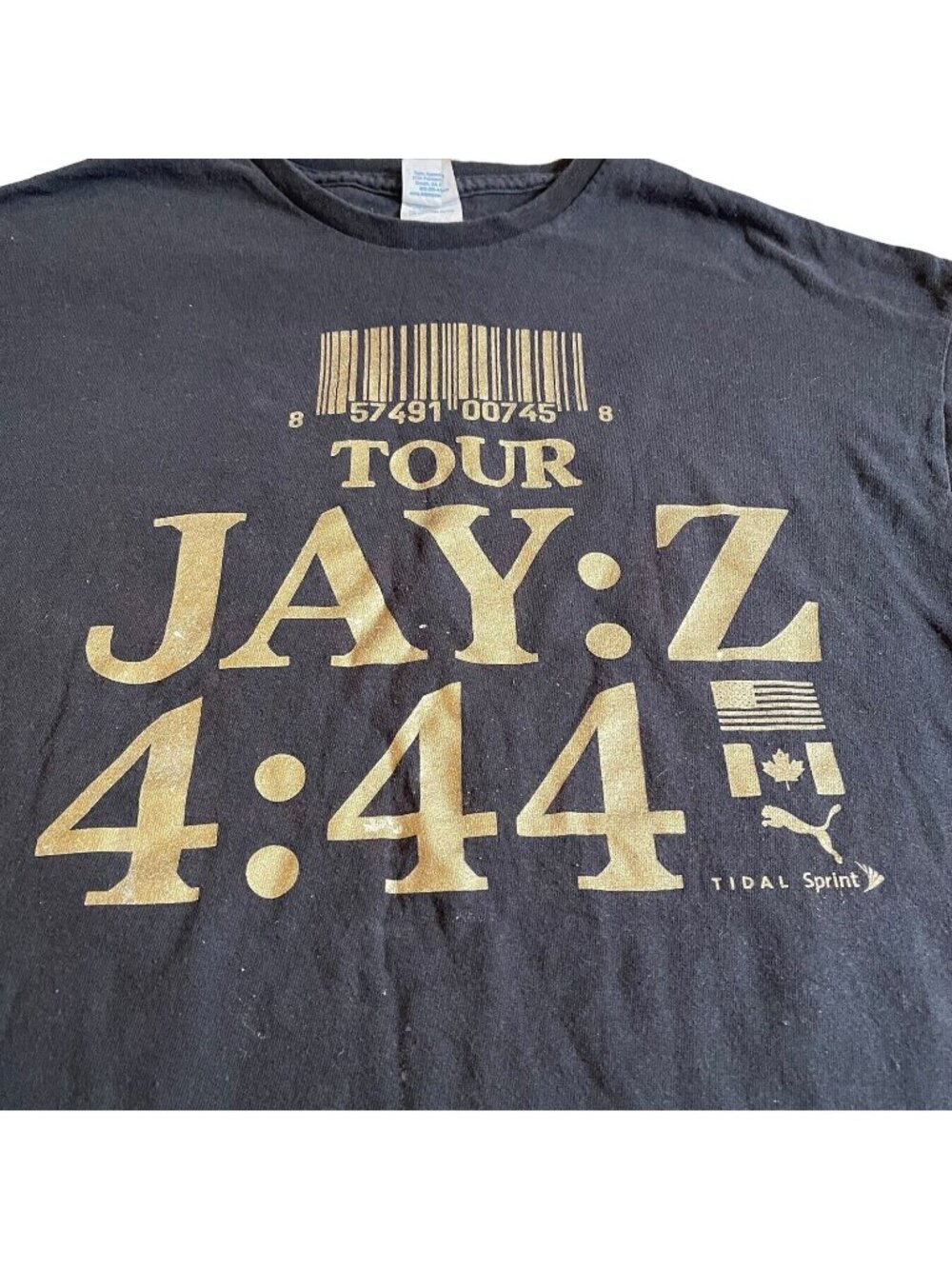 Jay-Z 4:44 Vic Mensa Tour 2017 Black XXL T-Shirt Delta Black Rap Concert Tour